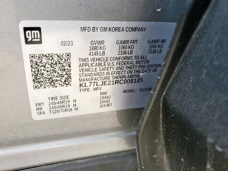 2024 CHEVROLET TRAX 2RS KL77LJE21RC008185