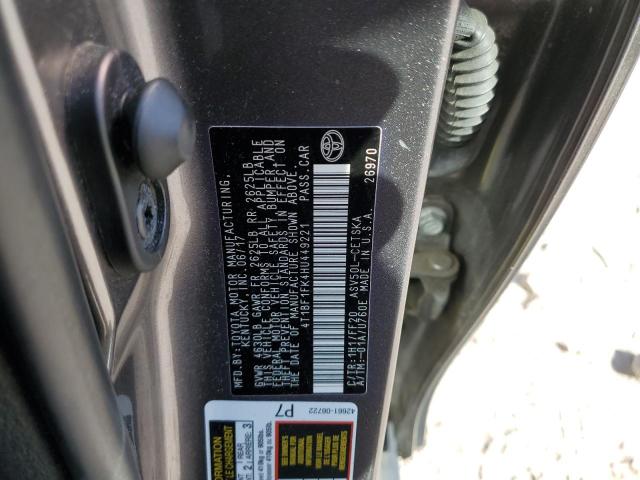 2017 TOYOTA CAMRY LE - 4T1BF1FK4HU449221