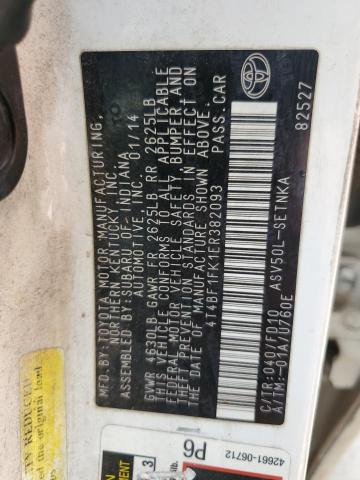 2014 TOYOTA CAMRY L - 4T4BF1FK1ER382093