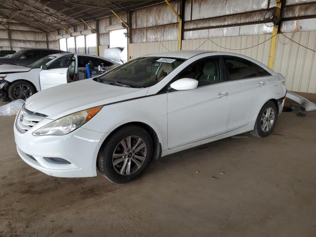 HYUNDAI SONATA GLS 2013 white  gas 5NPEB4AC4DH805556 photo #1