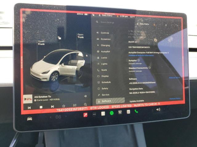 2022 TESLA MODEL Y - 7SAYGDEE1NF363171