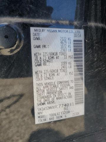 2015 NISSAN ROGUE S - 5N1AT2MVXFC774031