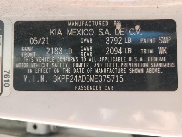 2021 KIA FORTE - 3KPF24AD3ME375715