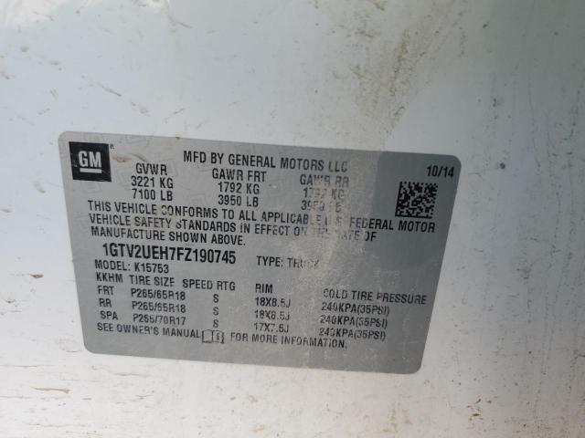 2015 GMC SIERRA K15 1GTV2UEH7FZ190745