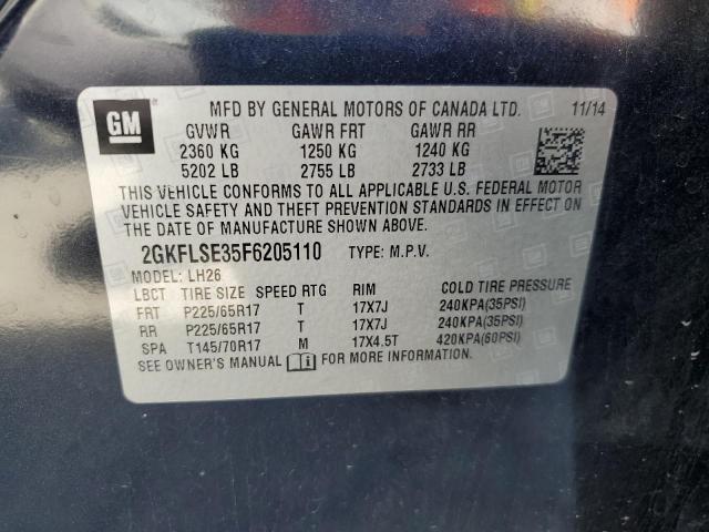 2015 GMC TERRAIN SL - 2GKFLSE35F6205110