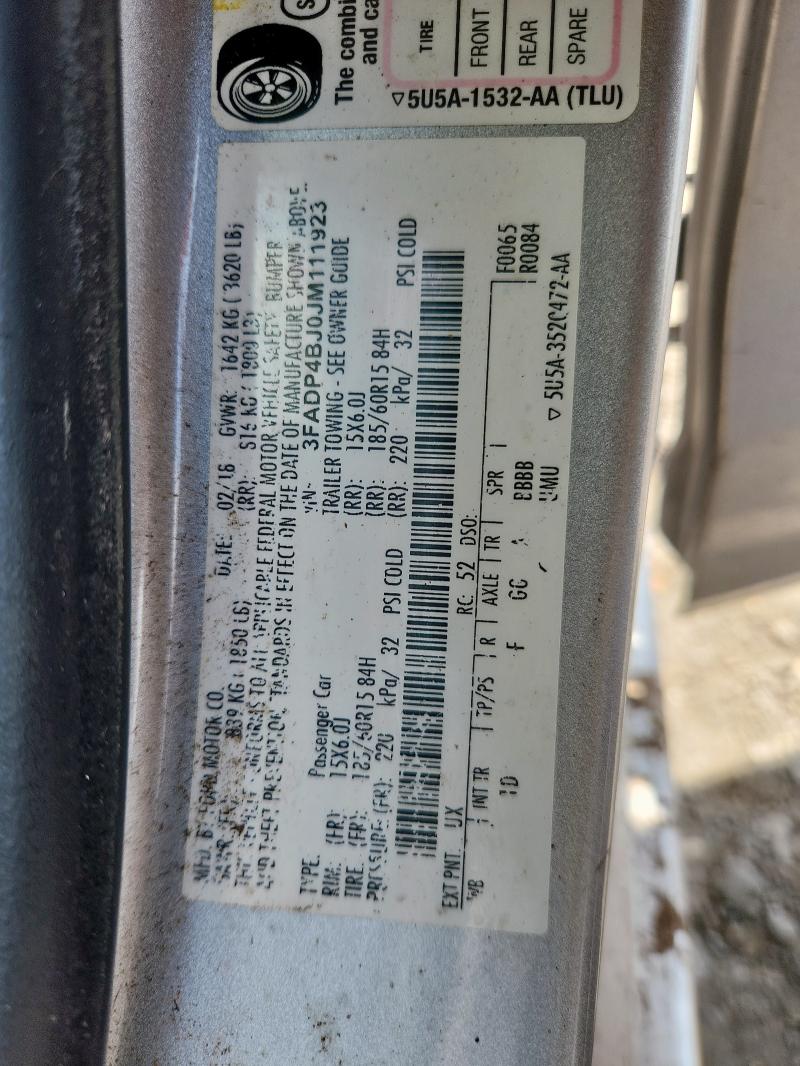 2018 FORD FIESTA SE 3FADP4BJ0JM111923