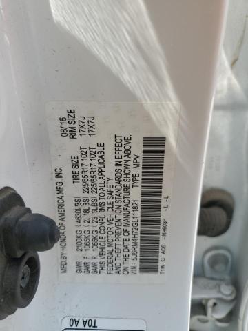 5J6RM4H72GL111821 2016 HONDA CRV