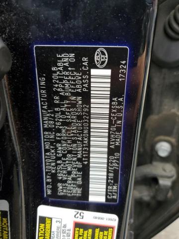 2022 TOYOTA CAMRY NIGH 4T1T31AK0NU032792