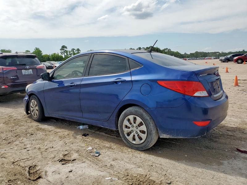 HYUNDAI ACCENT SE 2017 blue sedan 4d gas KMHCT4AE8HU214417 photo #3