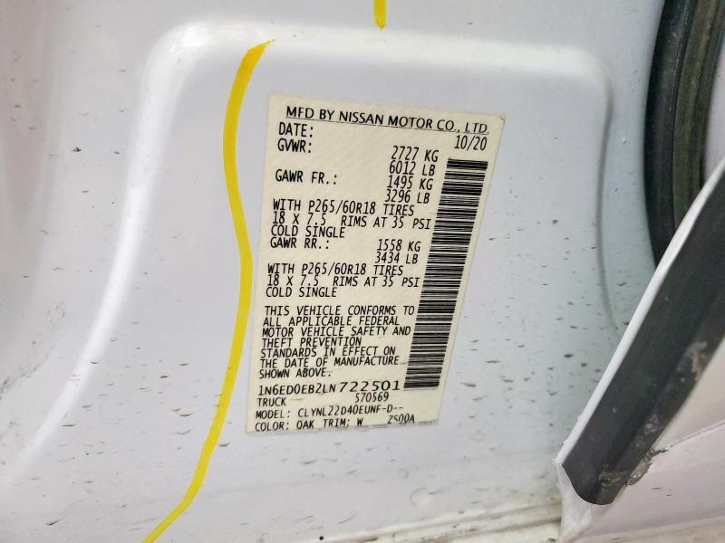 2020 NISSAN FRONTIER S - 1N6ED0EB2LN722501