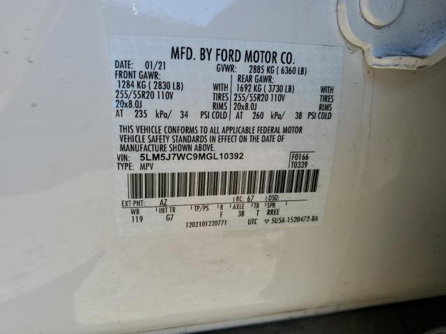 2021 LINCOLN AVIATOR RE - 5LM5J7WC9MGL10392
