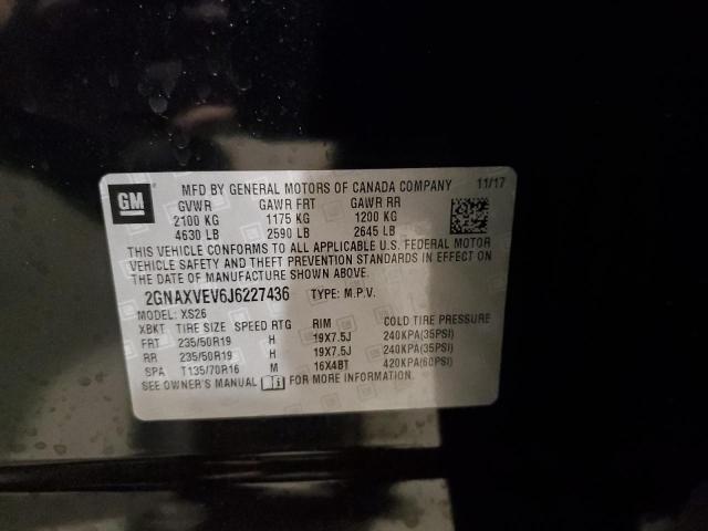 2018 CHEVROLET EQUINOX PR - 2GNAXVEV6J6227436