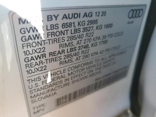 2021 AUDI SQ8 PRESTI WA1CWBF13MD022820