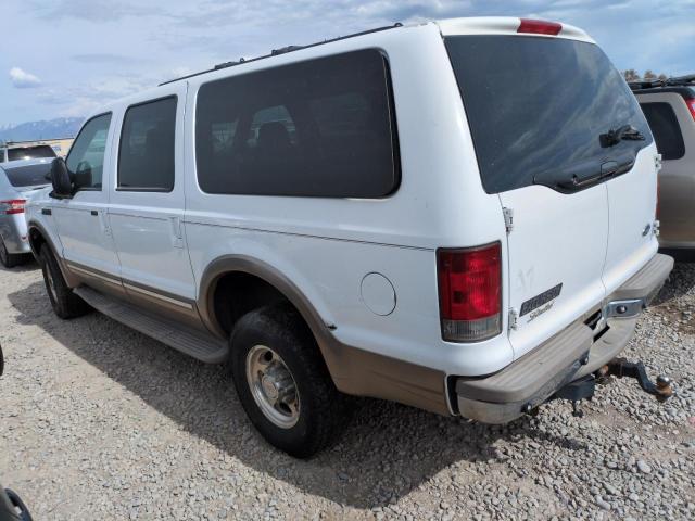 FORD EXCURSION 2002 white  gas 1FMNU43SX2EB16922 photo #3
