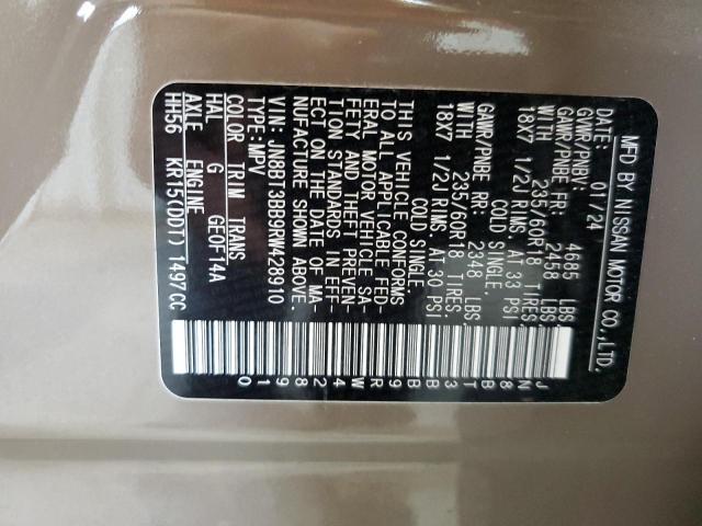 2024 NISSAN ROGUE SV JN8BT3BB9RW428910