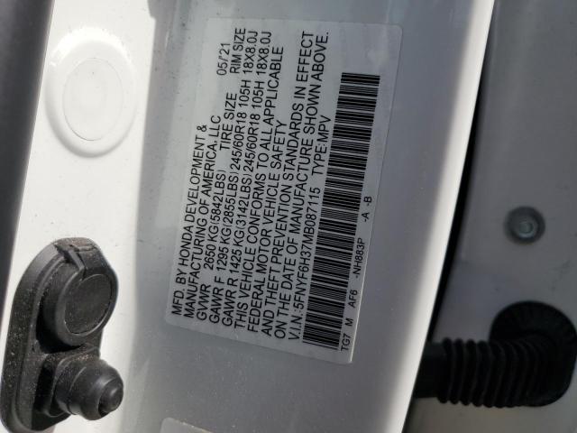 5FNYF6H37MB087115 2021 HONDA PILOT