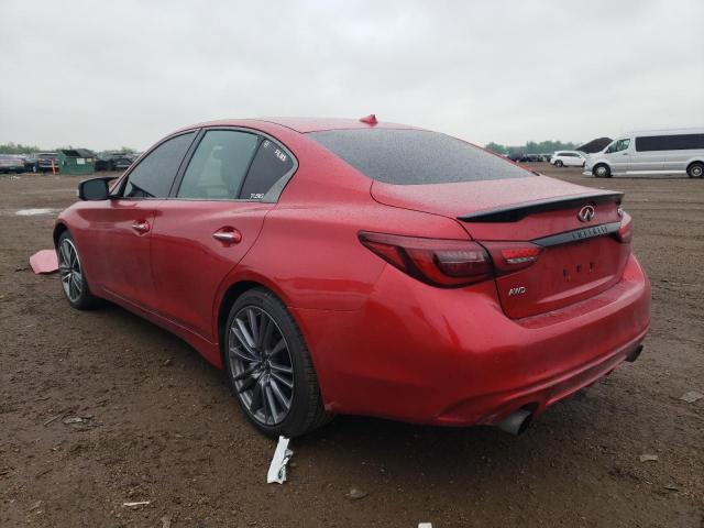 Vin: jn1fv7dr9nm390256, lot: 57094225, infiniti q50 red sport 400 20222