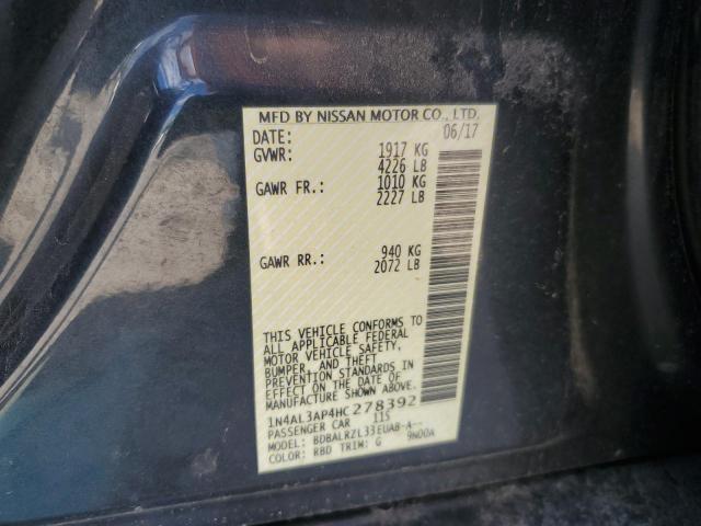 2017 NISSAN ALTIMA 2.5 - 1N4AL3AP4HC278392