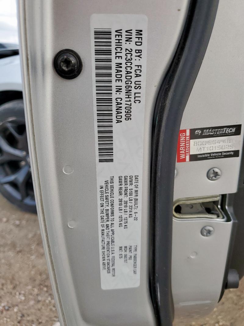 2022 CHRYSLER 300 TOURIN 2C3CCADG6NH170906