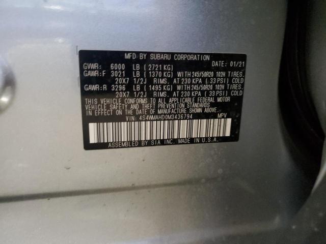 2021 SUBARU ASCENT PRE - 4S4WMAHD0M3436794