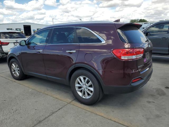 KIA SORENTO LX 2017 maroon  gas 5XYPG4A36HG249337 photo #3