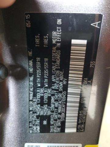 2015 TOYOTA SIENNA XLE 5TDDK3DC4FS109455