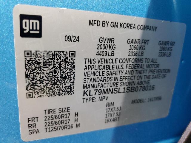 2025 CHEVROLET TRAILBLAZE - KL79MNSL1SB078016