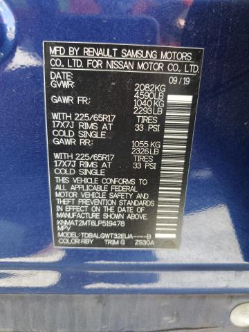 2020 NISSAN ROGUE S - KNMAT2MT6LP519478