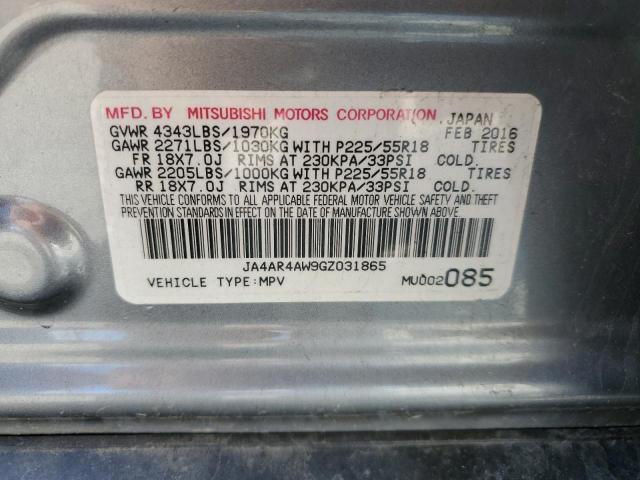 2016 MITSUBISHI OUTLANDER - JA4AR4AW9GZ031865