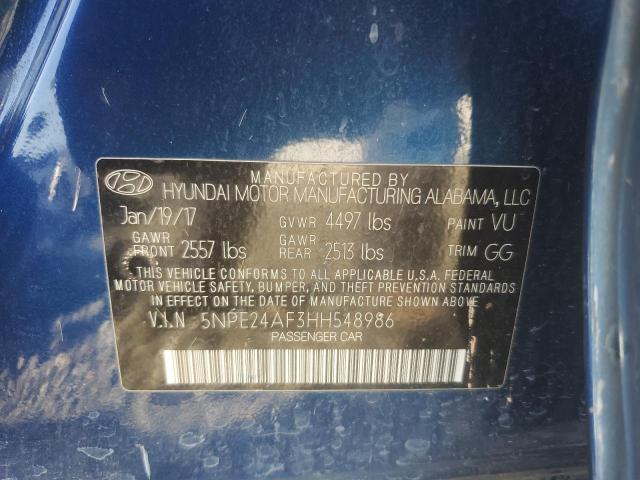 2017 HYUNDAI SONATA SE - 5NPE24AF3HH548986