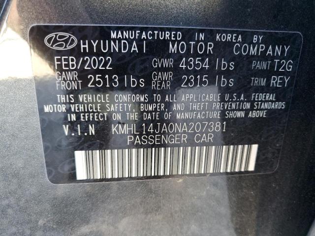 2022 HYUNDAI SONATA SEL - KMHL14JA0NA207381