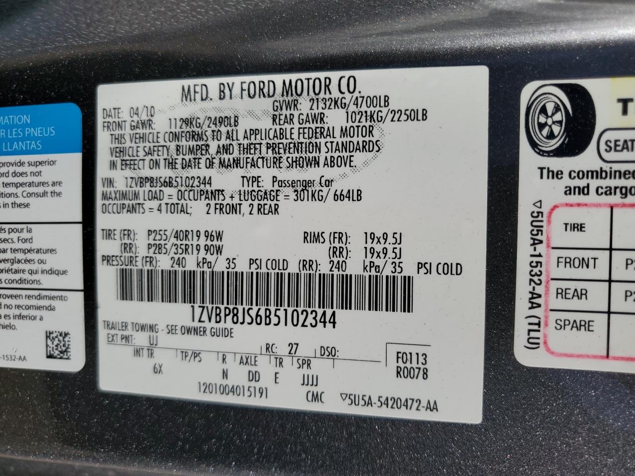 FORD MUSTANG SHELBY GT500