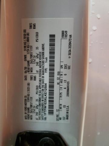 2020 FORD F150 SUPER - 1FTFW1E5XLKE12504