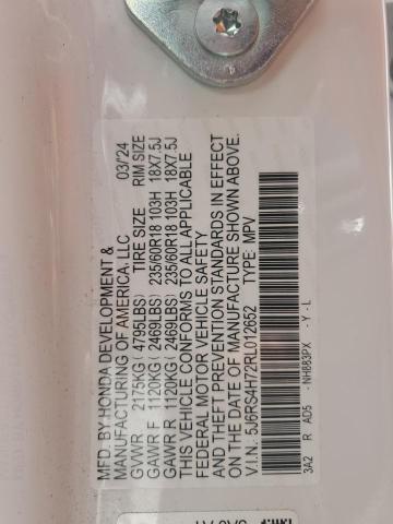 2024 HONDA CR-V EXL - 5J6RS4H72RL012652
