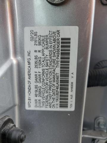 2020 ACURA TLX TECHNO 19UUB2F46LA004877