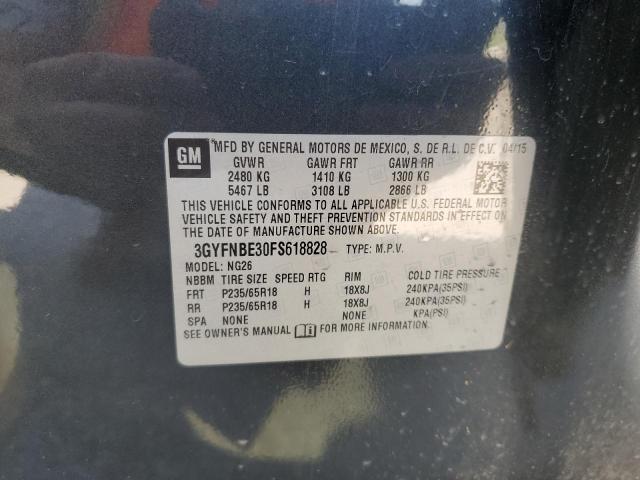 2015 CADILLAC SRX LUXURY 3GYFNBE30FS618828