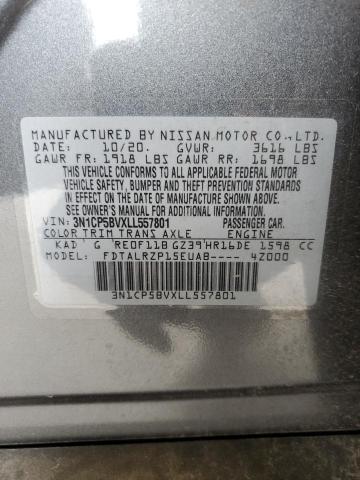 2020 NISSAN KICKS S 3N1CP5BVXLL557801
