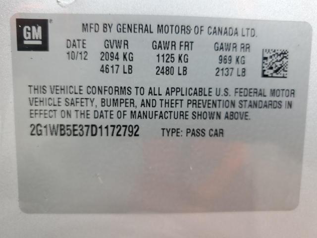 2013 CHEVROLET IMPALA LT - 2G1WB5E37D1172792