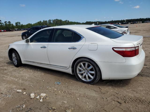 LEXUS LS 460 2007 white  gas JTHBL46F675022583 photo #3
