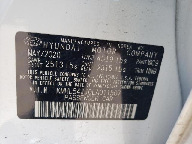 2020 HYUNDAI SONATA HYB KMHL54JJ0LA011507