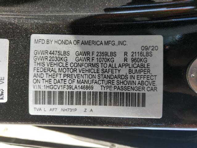 2020 HONDA ACCORD SPO - 1HGCV1F39LA146869