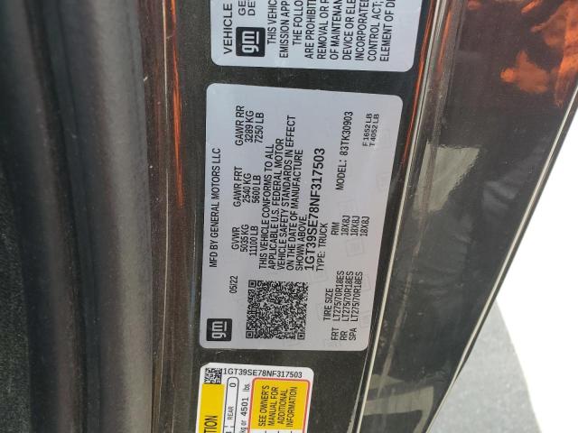 2022 GMC SIERRA K35 1GT39SE78NF317503