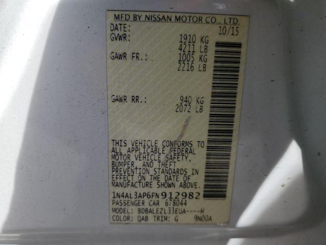 2015 NISSAN ALTIMA 2.5 - 1N4AL3AP6FN912982