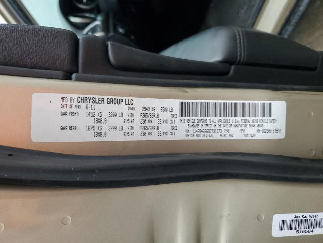 2011 JEEP GRAND CHER - 1J4RR4GG6BC731373