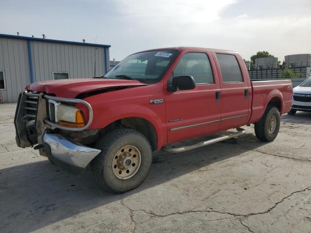 FORD F250 SUPER 2000 red crew pic diesel 3FTNW21F7YMA67920 photo #1