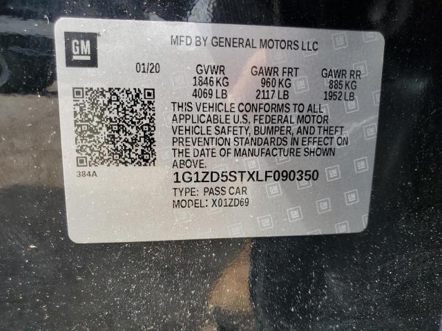2020 CHEVROLET MALIBU LT - 1G1ZD5STXLF090350