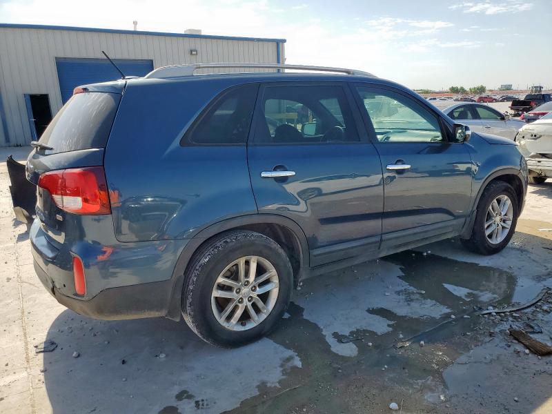KIA SORENTO LX 2015 blue 4dr spor gas 5XYKT3A68FG609120 photo #4