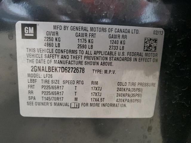 2013 CHEVROLET EQUINOX LS - 2GNALBEK7D6272678
