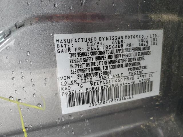 2024 NISSAN SENTRA SV - 3N1AB8CV8RY316661