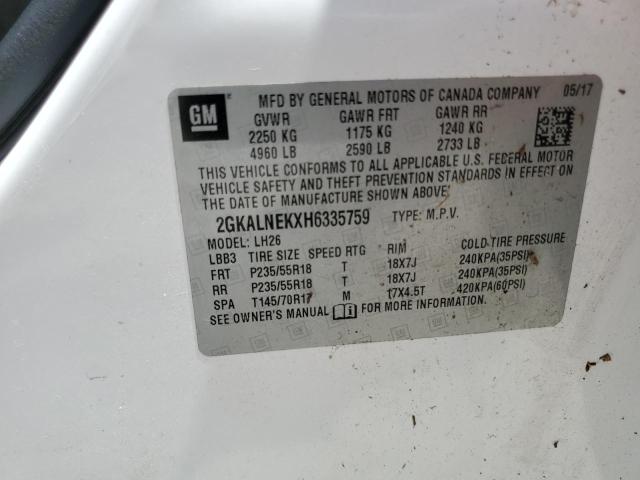 2017 GMC TERRAIN SL - 2GKALNEKXH6335759